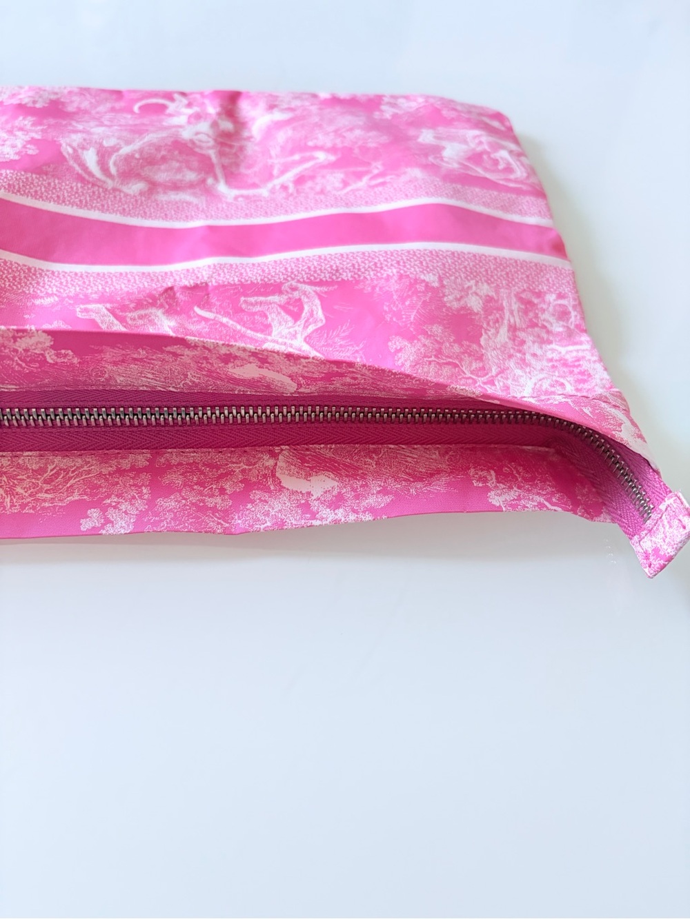Christian Dior Pink Toile Pouch - Picture 4 of 9